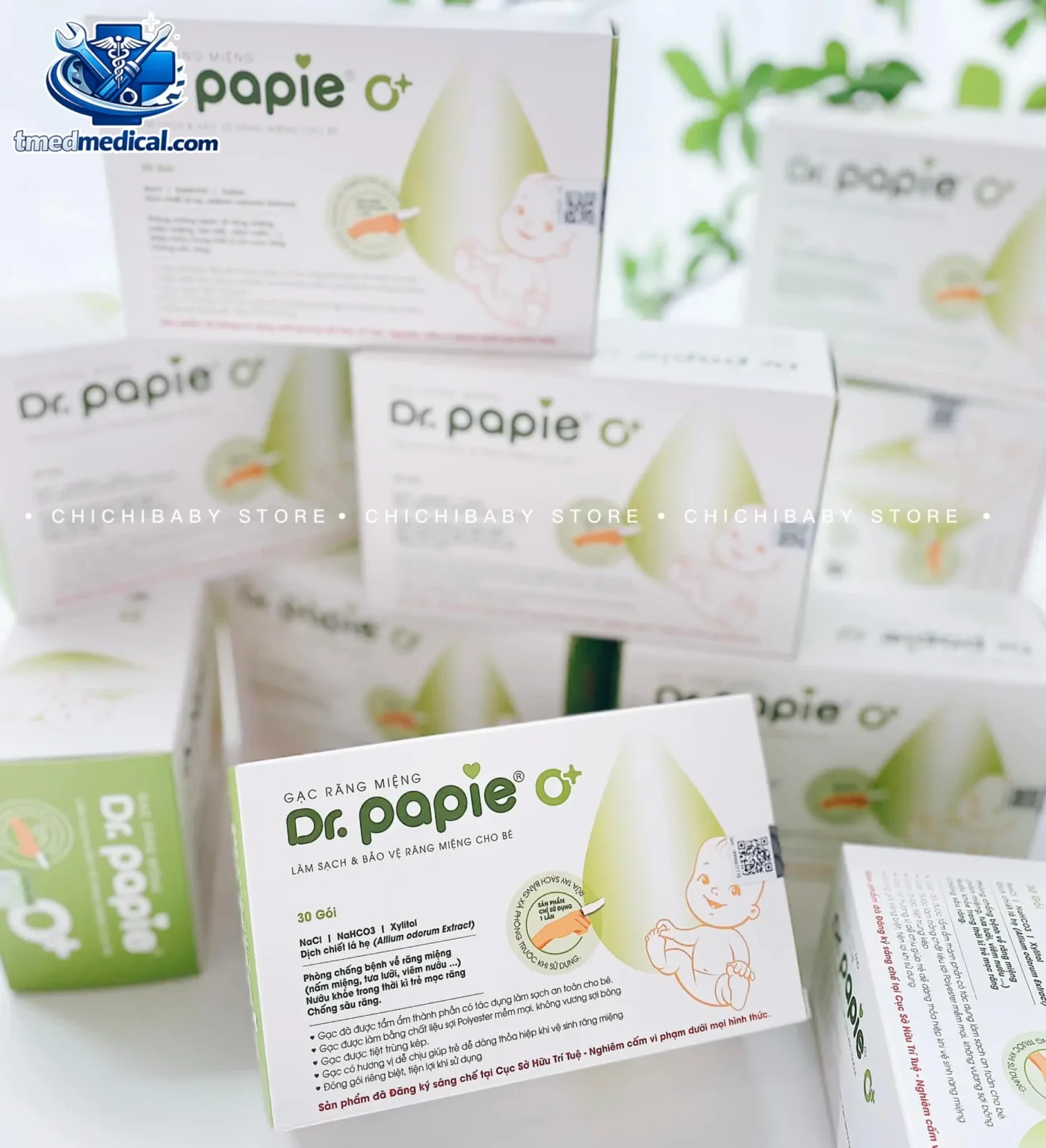 Gạc răng miệng Dr Papie và những lưu ý khi sử dụng cho bé an toàn