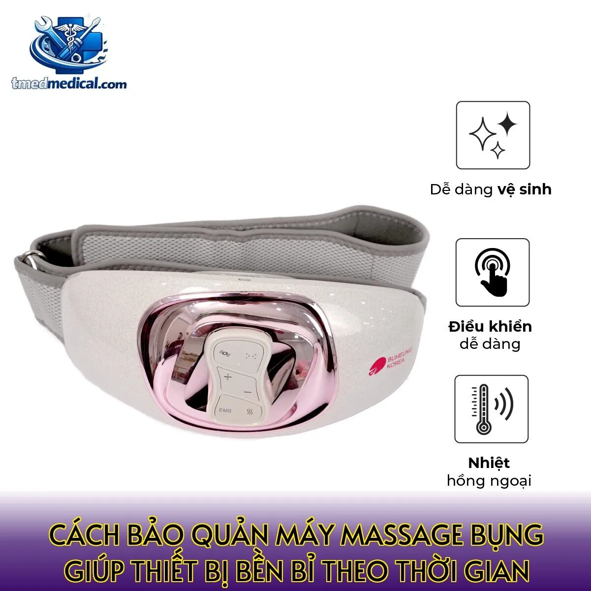 cách bảo quản máy massage bụng giúp thiết bị bền bỉ theo thời gian