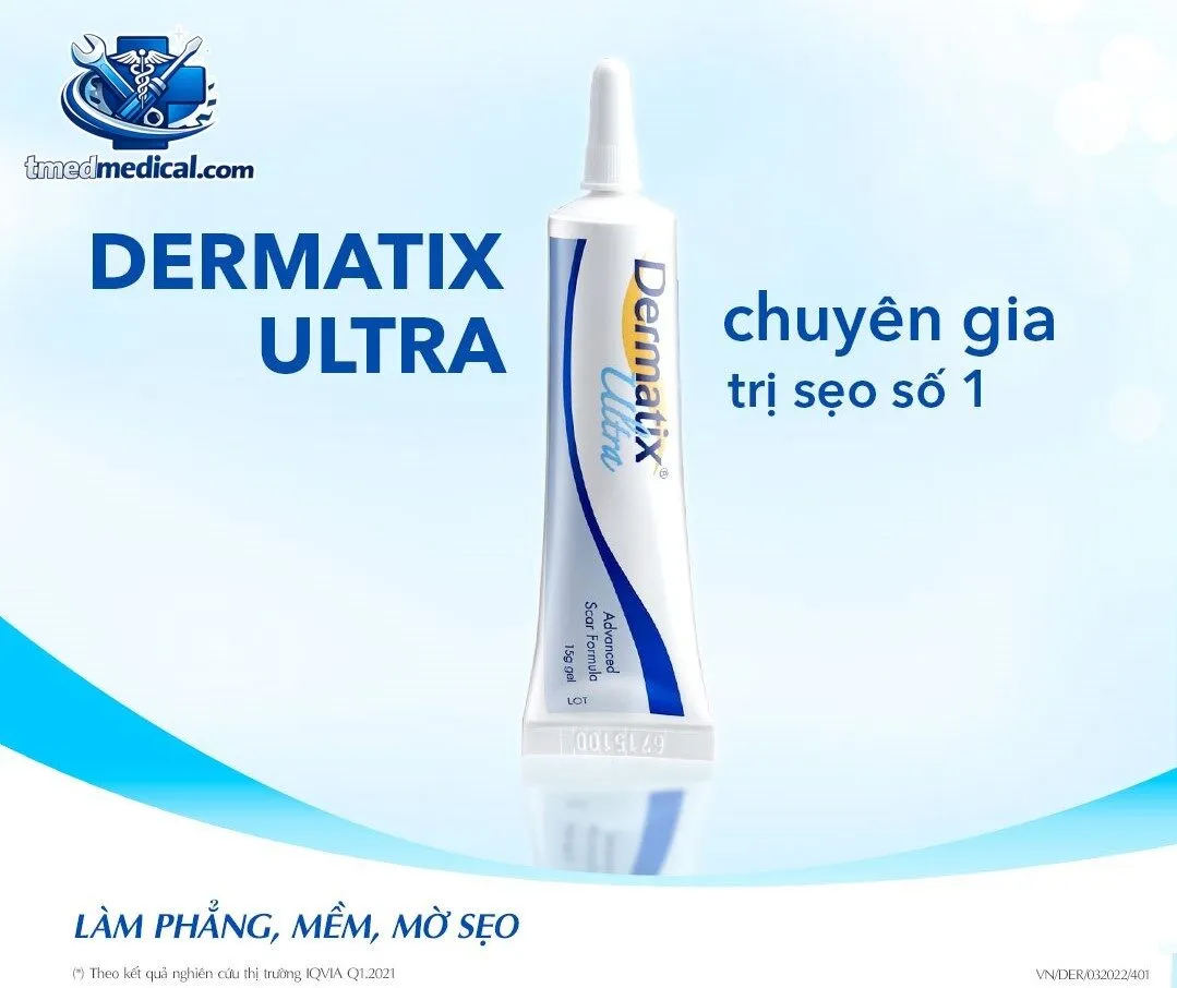 công dụng dermatix trong hỗ trợ làm mờ sẹo lồi sẹo thâm