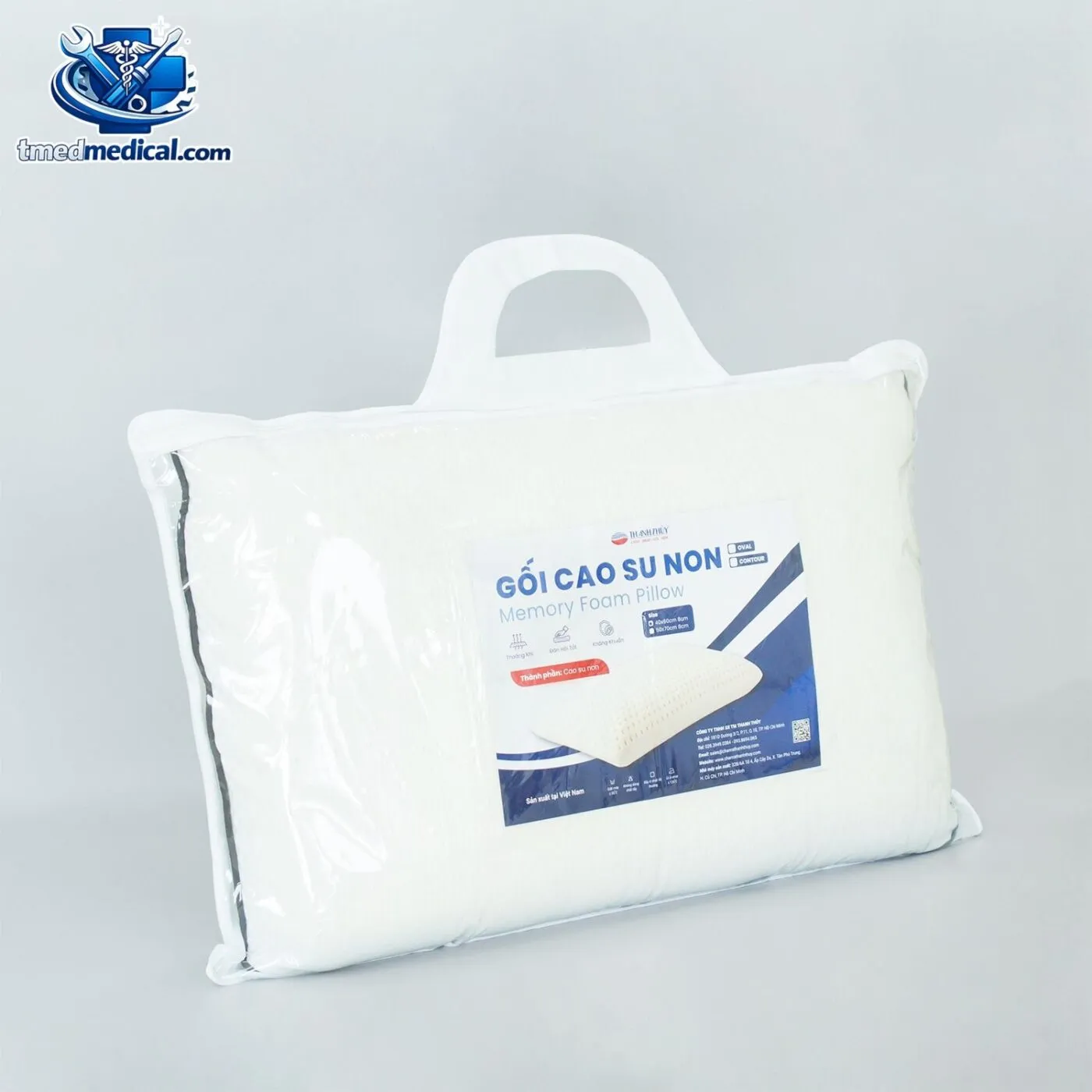 gối cao su non hỗ trợ giấc ngủ thoải mái cho bà bầu