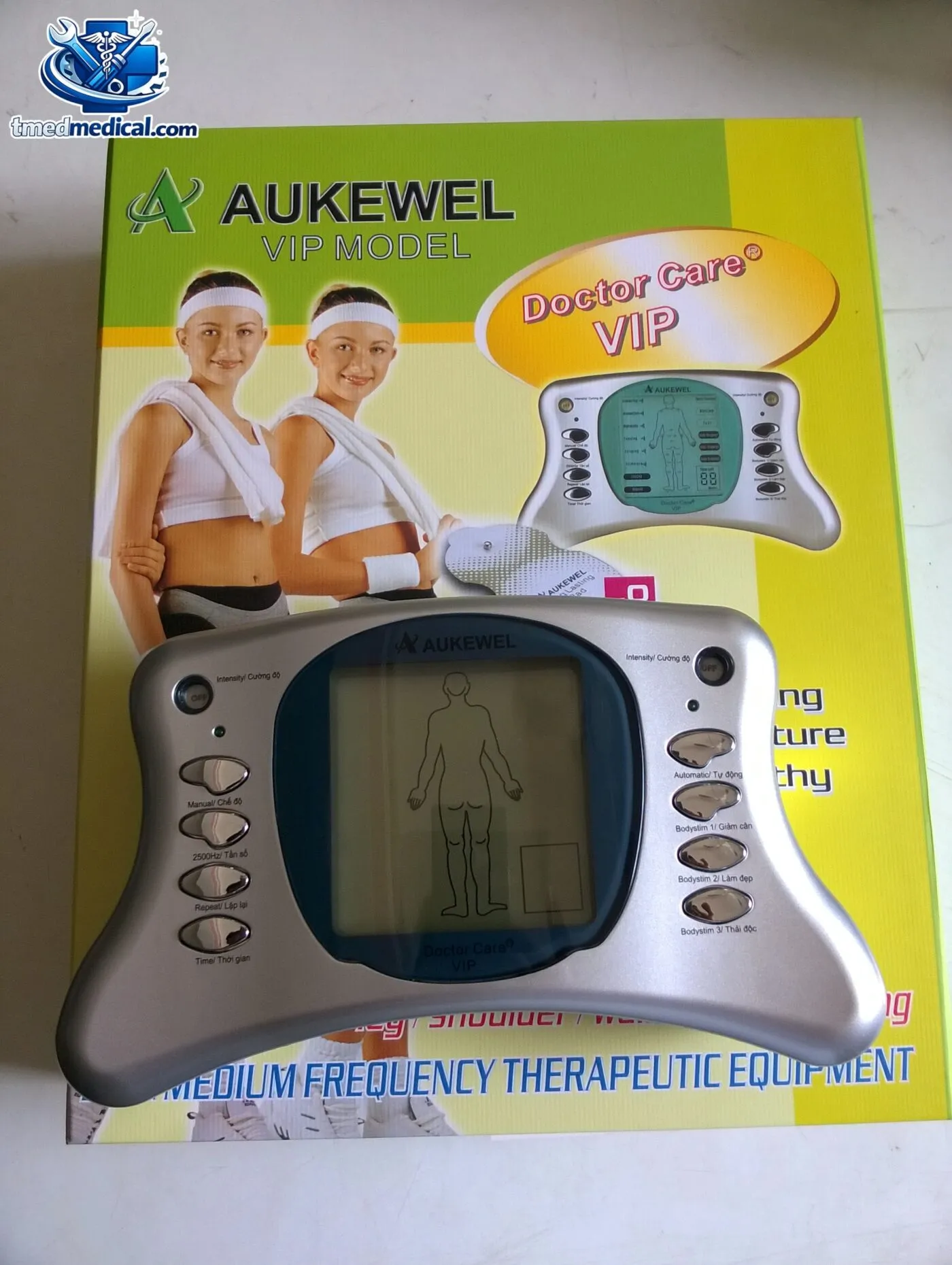 Máy điện xung trị liệu Aukewel sử dụng trong điều trị và phục hồi chức năng